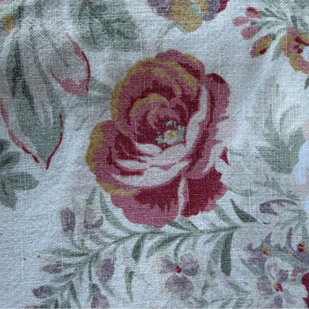 VTG Cottage Country Shabby Duvet Cover Reversible Roses Stripes Ralph Lauren?